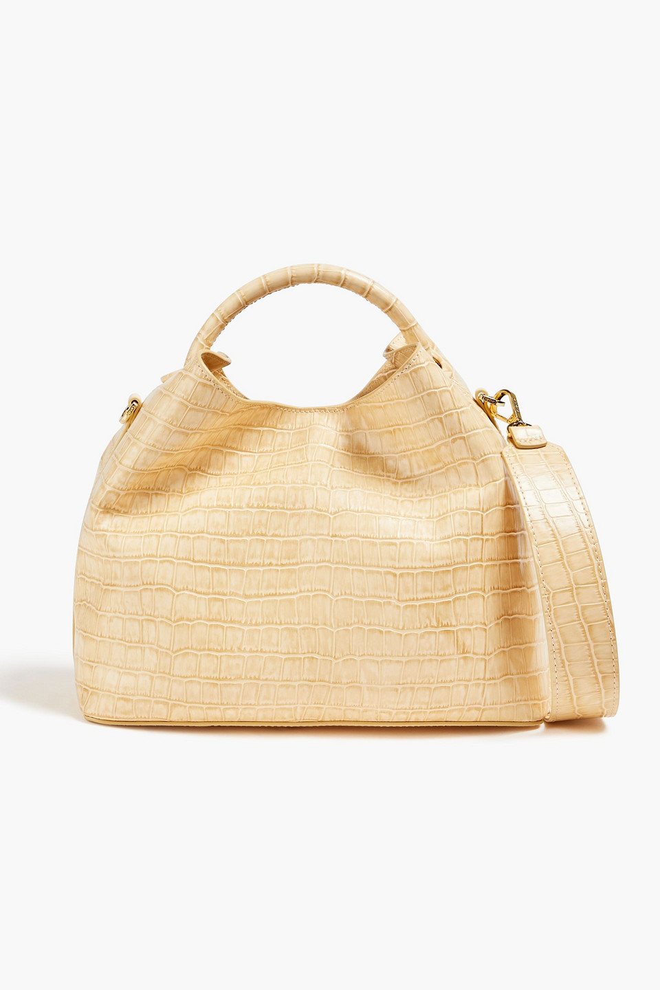 Elleme Raisin Schultertasche Aus Leder Mit Krokodileffekt