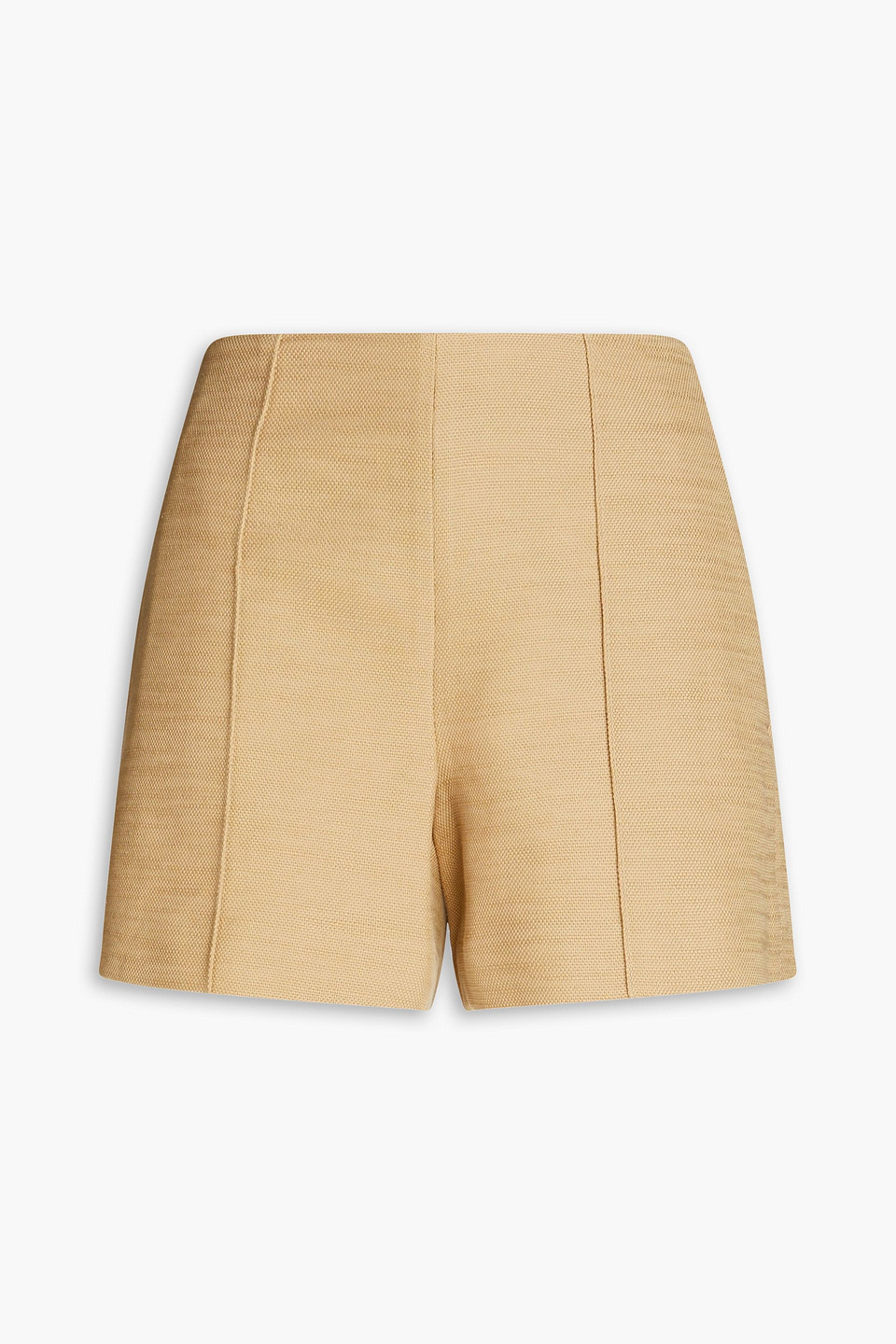 VINCE COTTON AND LINEN-BLEND SHORTS,3074457345636991720