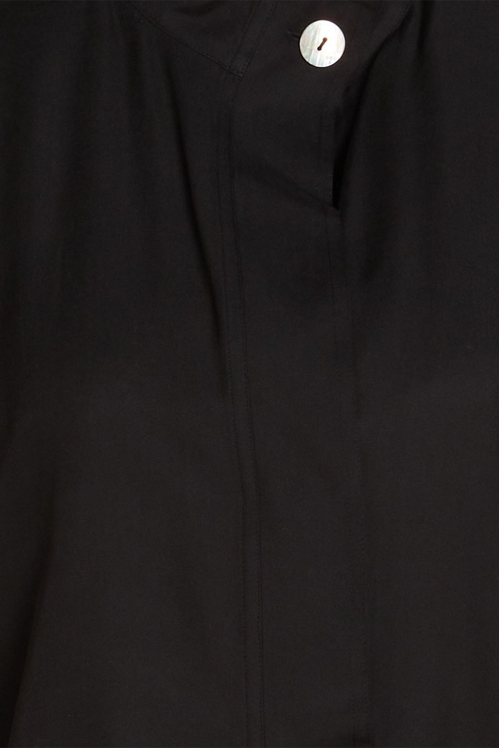 VINCE. Silk-blend twill top