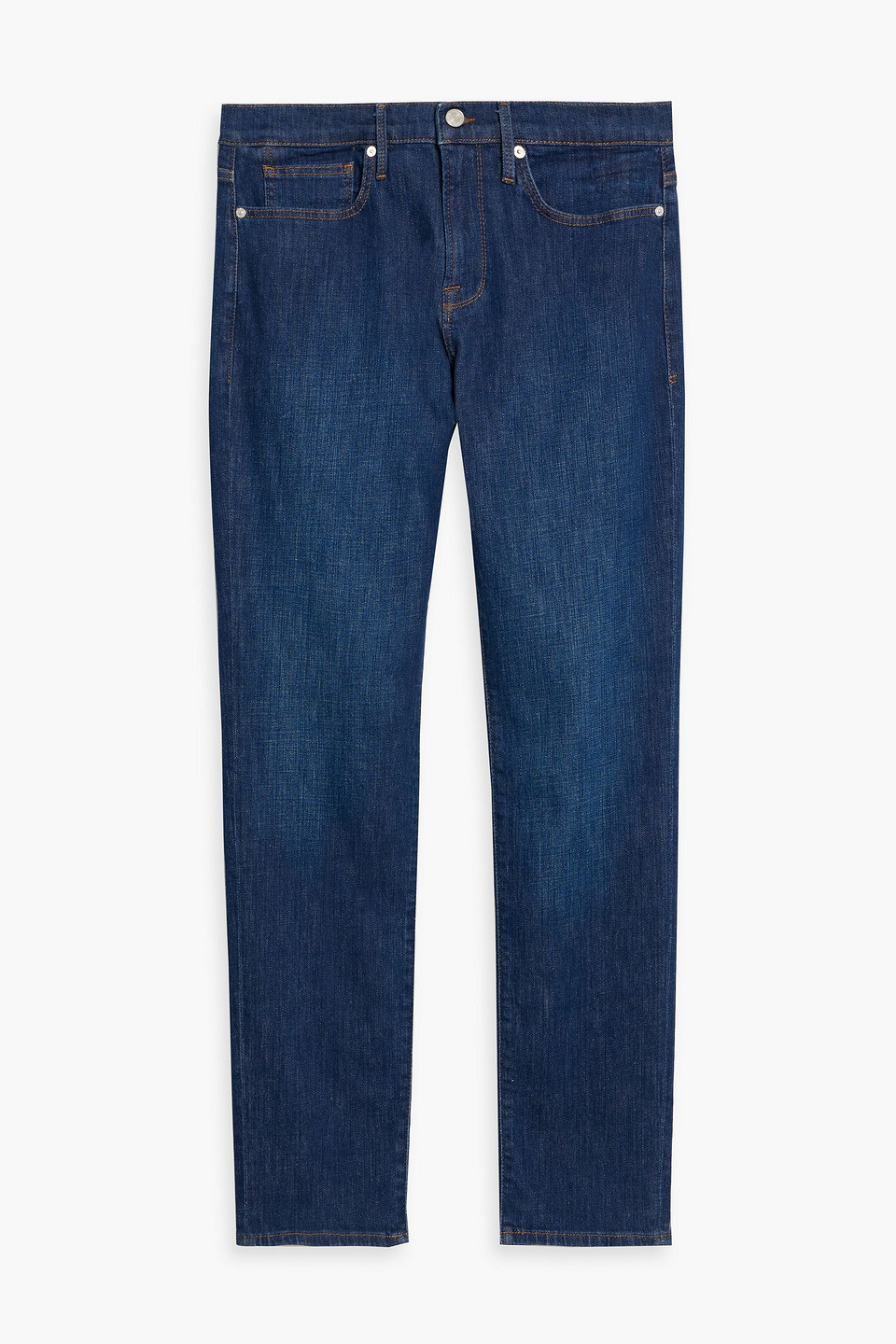 Frame L'homme Athletic Skinny-fit Denim Jeans In Blue