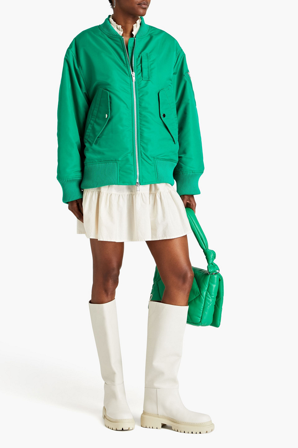 STAND STUDIO JUMBO SHELL BOMBER JACKET