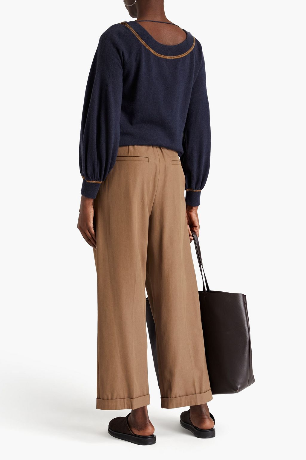BRUNELLO CUCINELLI Bead-embellished cashmere sweater