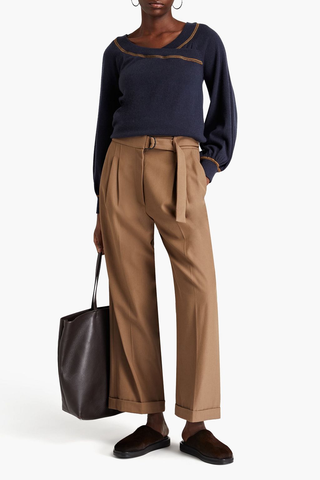 BRUNELLO CUCINELLI Bead-embellished cashmere sweater