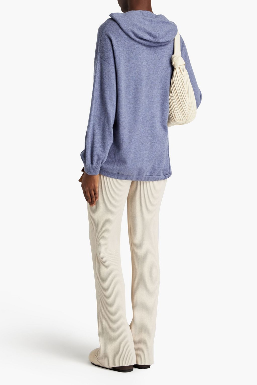 BRUNELLO CUCINELLI Bead-embellished cashmere hoodie