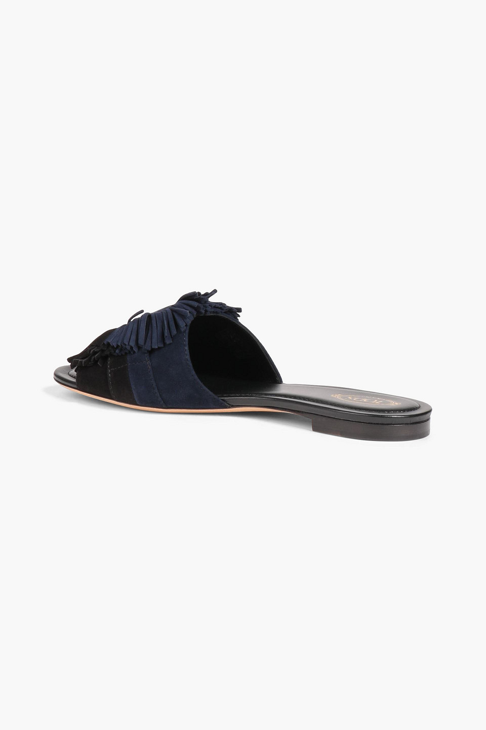 TOD'S FRINGED SUEDE SLIDES 3074457345636994232