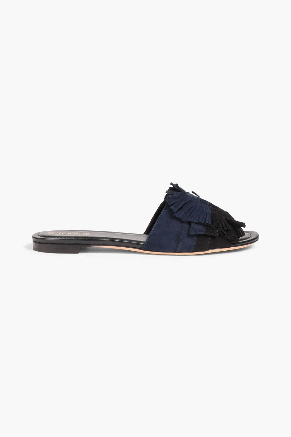 TOD'S FRINGED SUEDE SLIDES 3074457345636994232