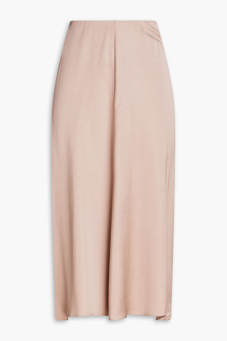 . Satin midi skirt
