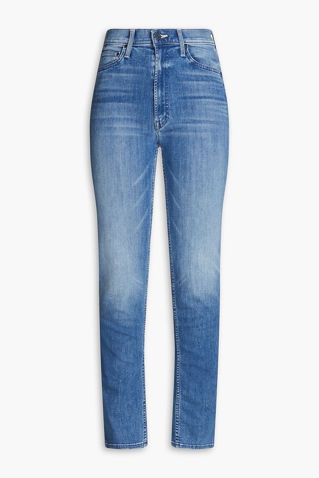 HW Rider Skimp faded high-rise slim-leg jeans