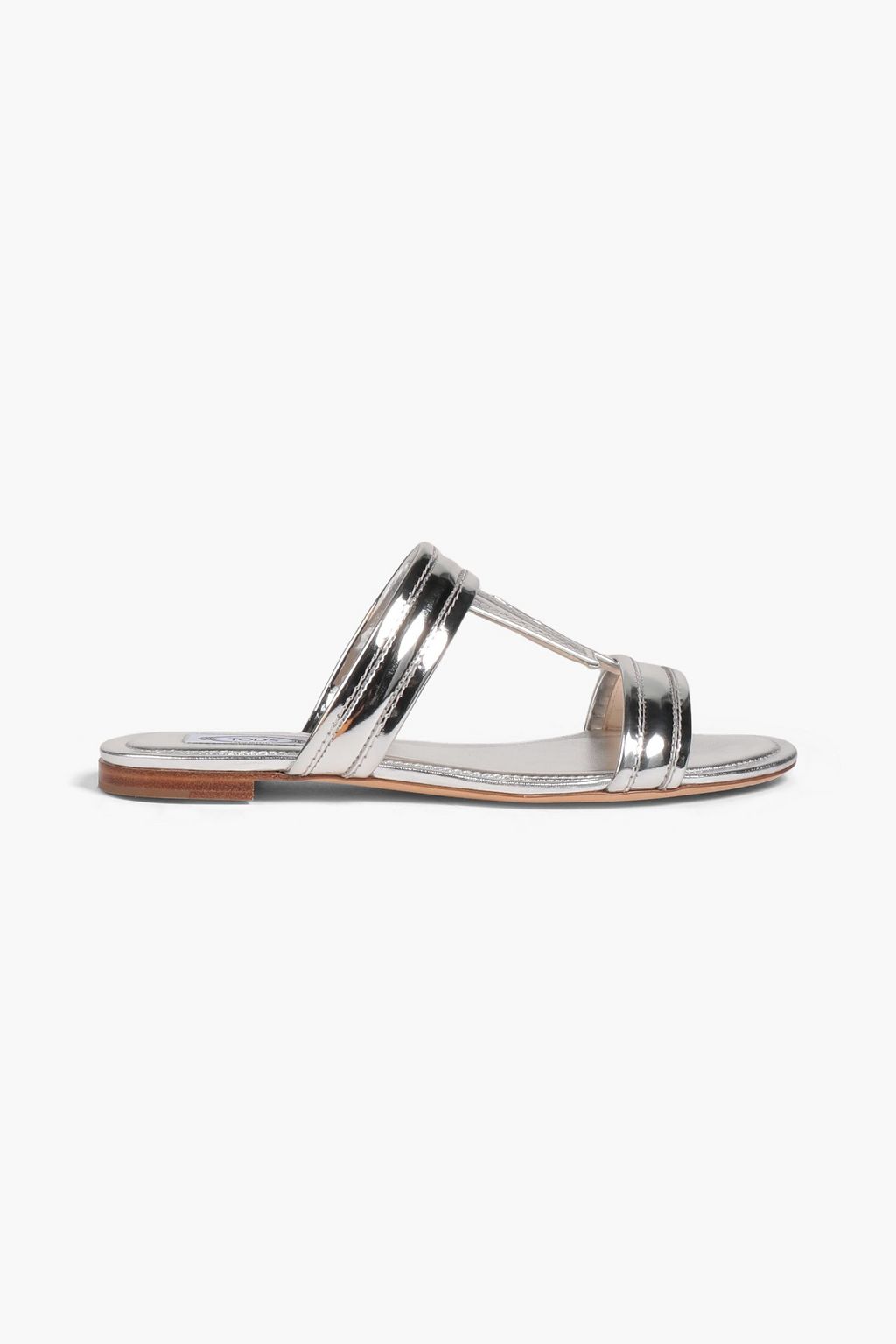 TOD S Mirrored leather sandals THE OUTNET