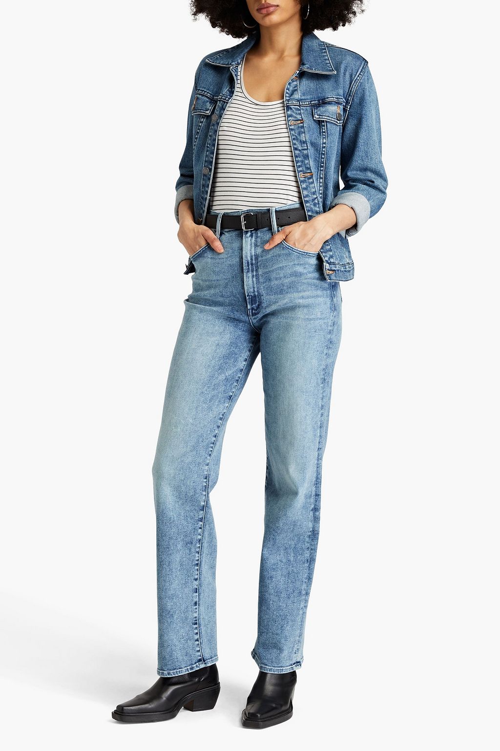 MOTHER Tunnel Vision high-rise straight-leg jeans