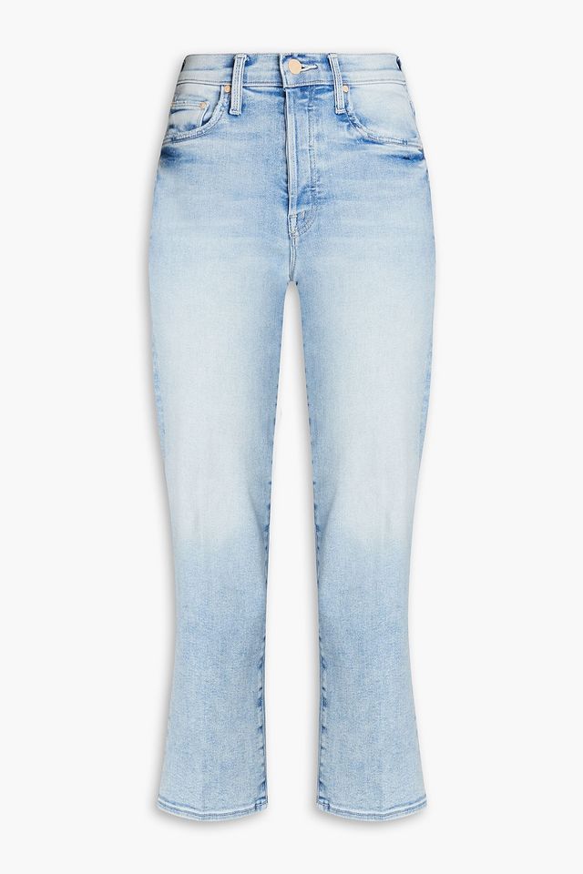 The Rambler faded high-rise straight-leg jeans