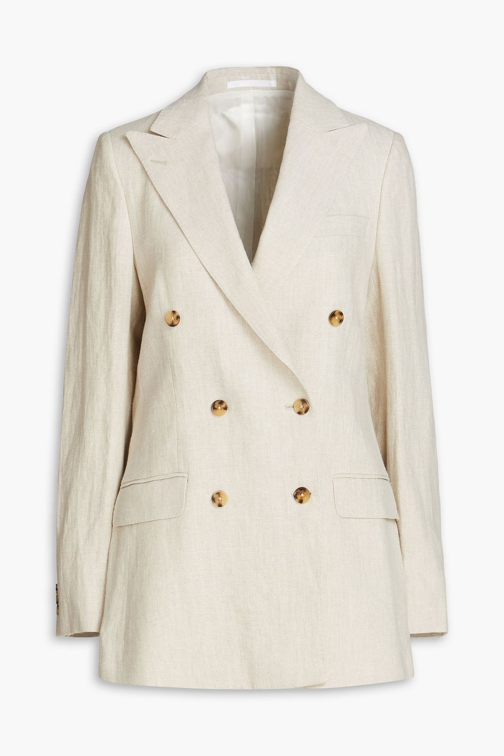 OFFICINE GÉNÉRALE Manon double-breasted linen blazer | THE OUTNET