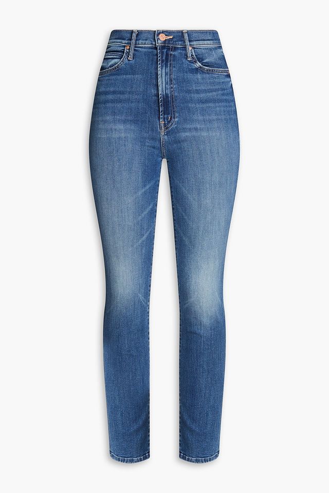 The Swooner Rascal faded high-rise slim-leg jeans