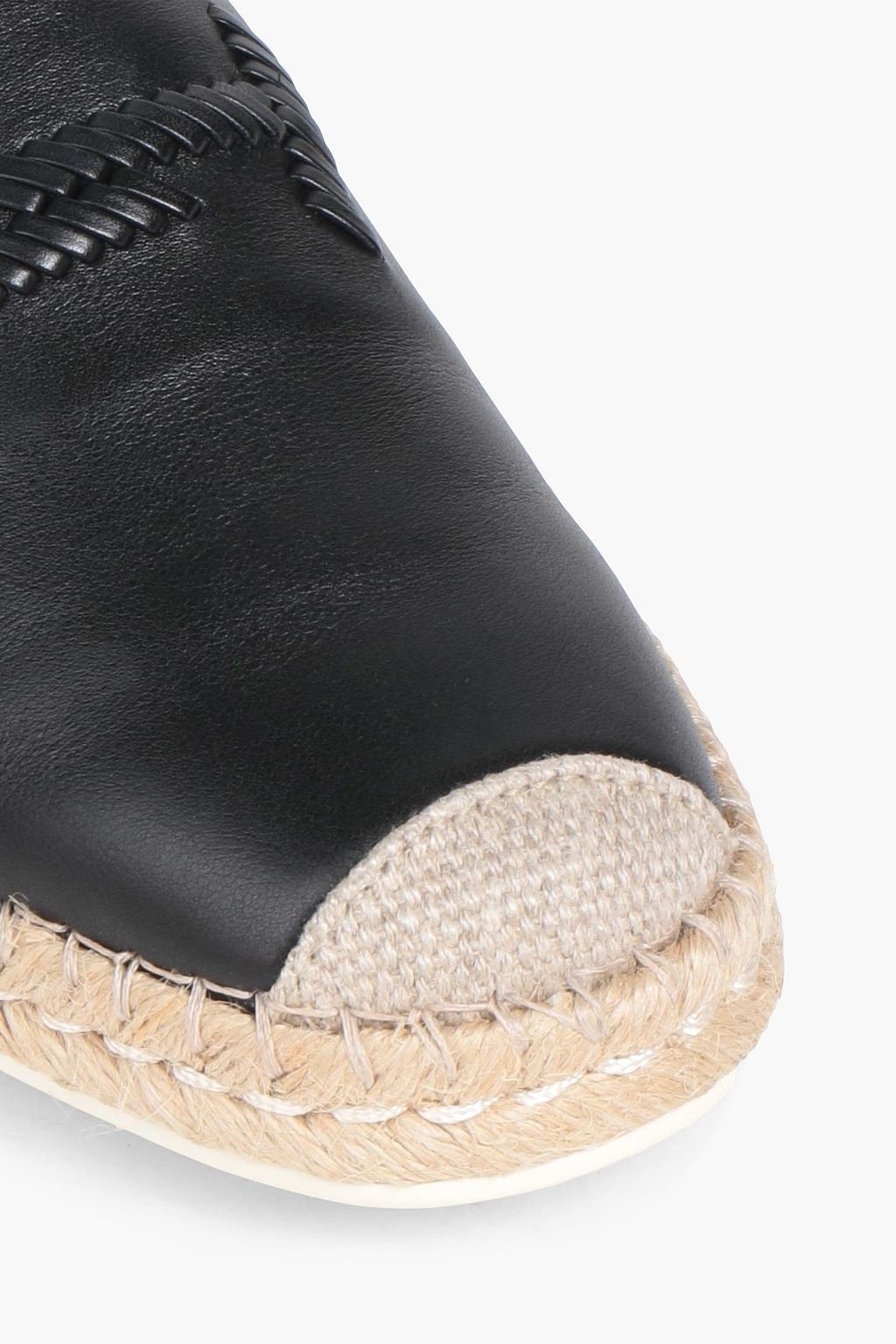 TOD'S Leather collapsible-heel espadrilles