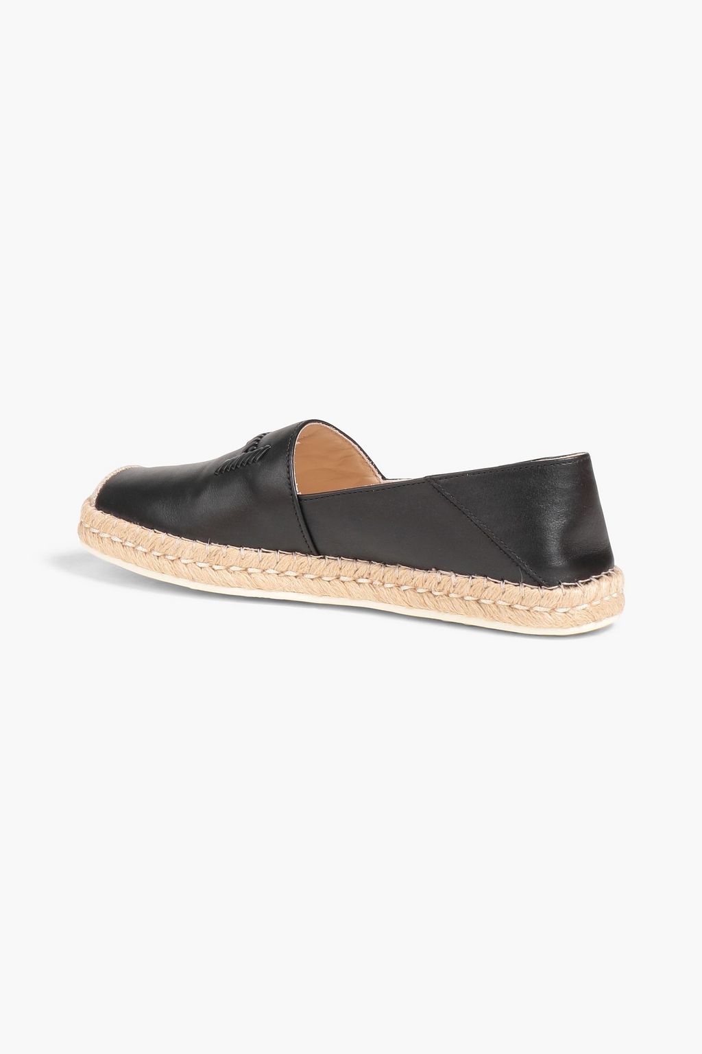 TOD'S Leather collapsible-heel espadrilles