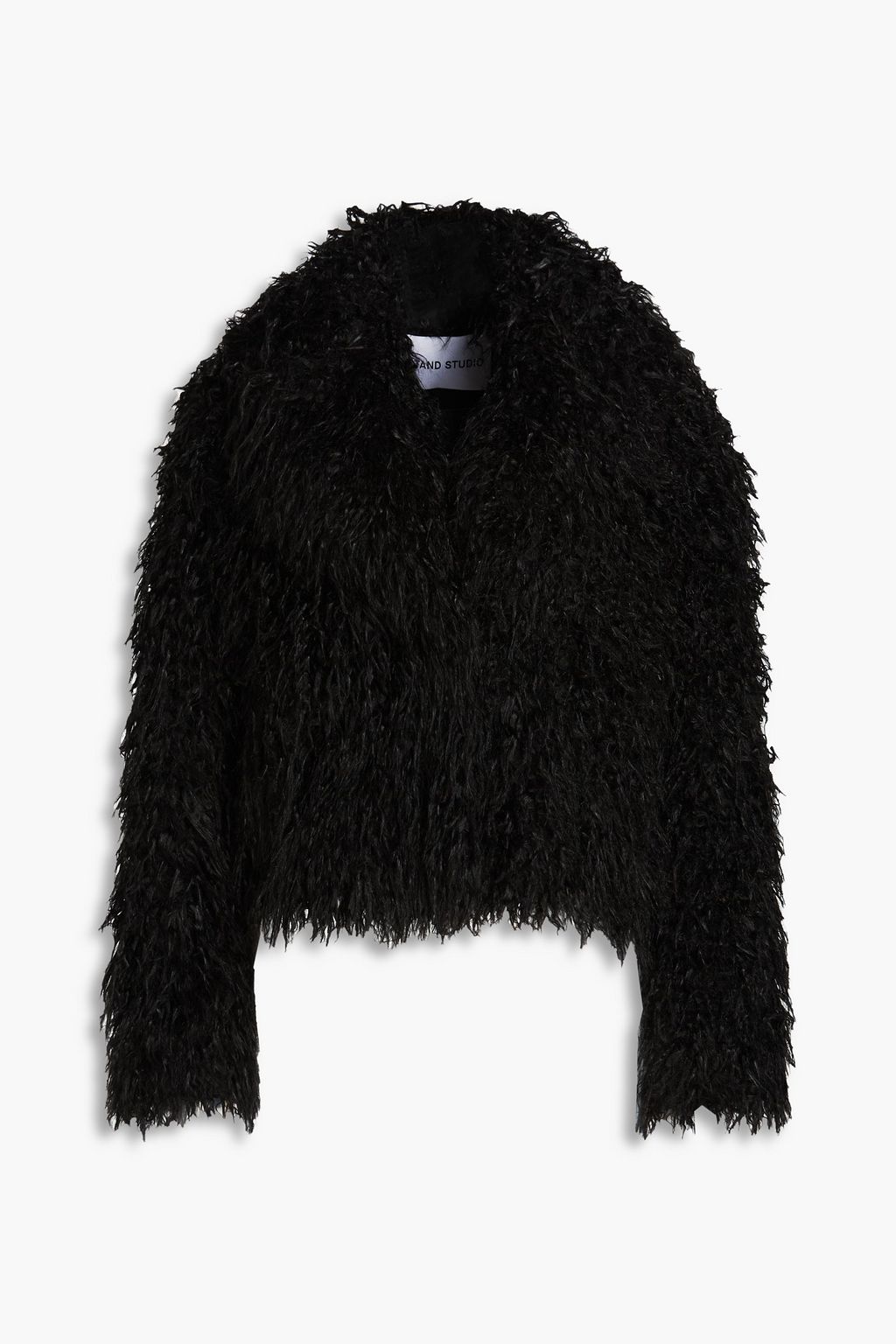 Stand faux on sale fur jacket