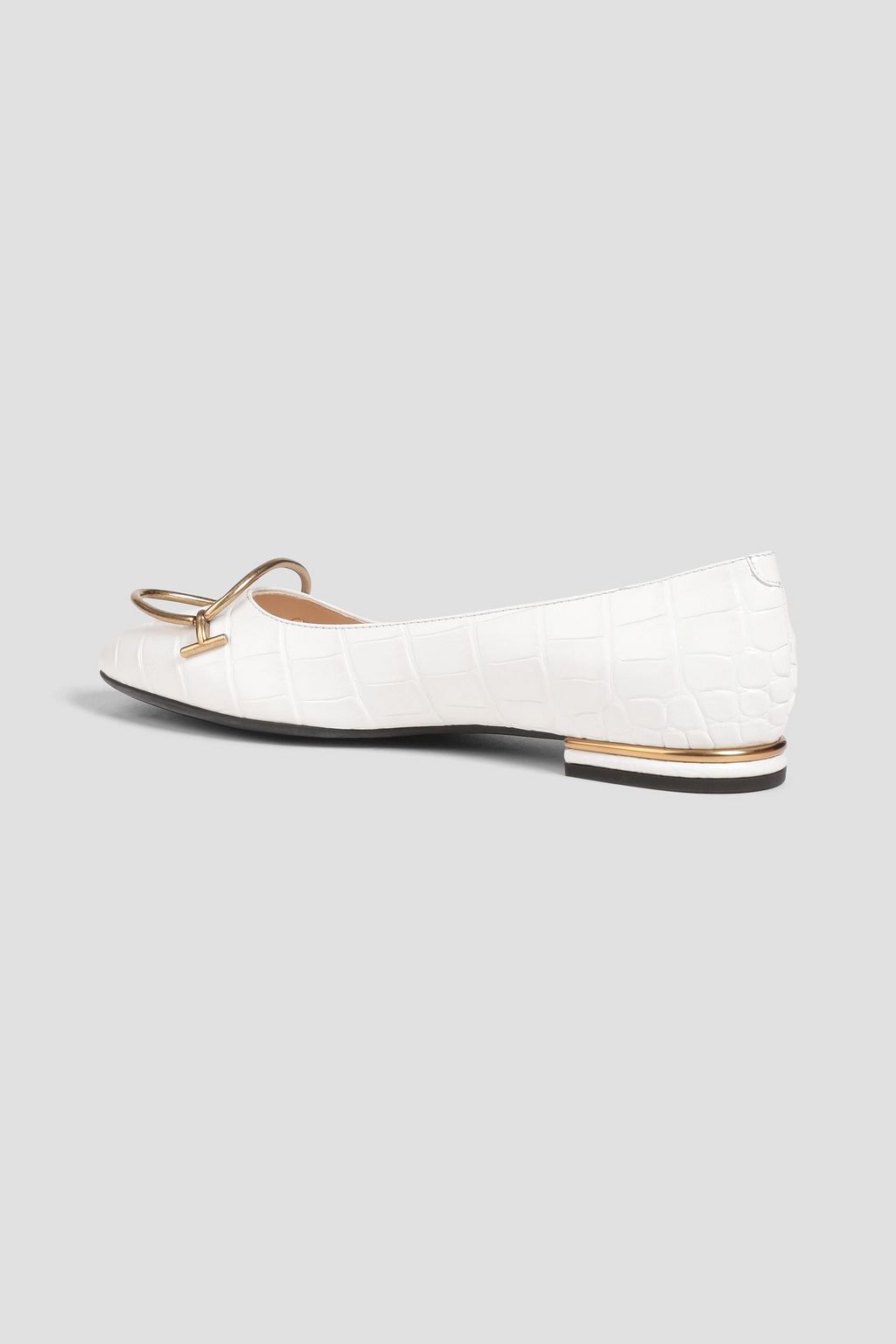 TOD'S Ballerinas aus Leder mit Ringverzierungen