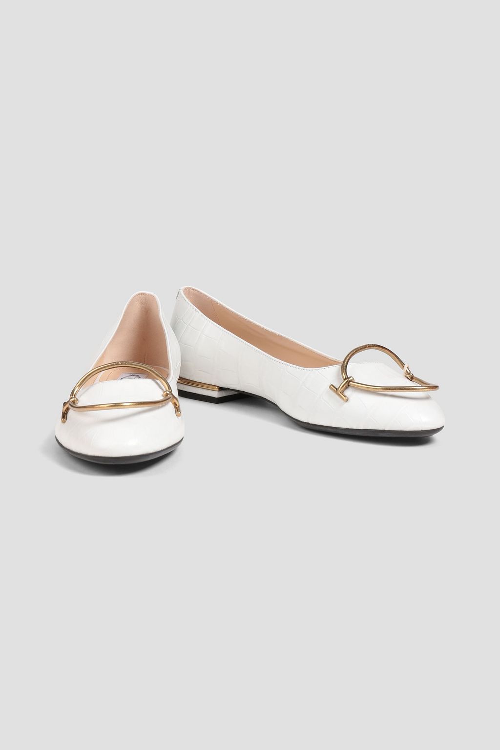 TOD'S Ballerinas aus Leder mit Ringverzierungen