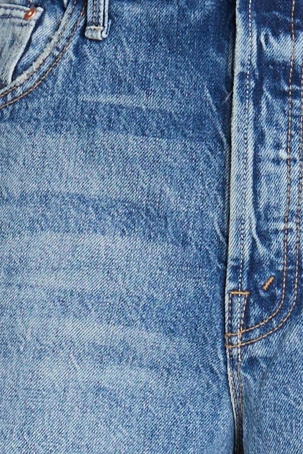MOTHER بنطلون جينز «سبينر سكيمب» بلون باهت بقصة أرجل واسعة بخصر مرتفع