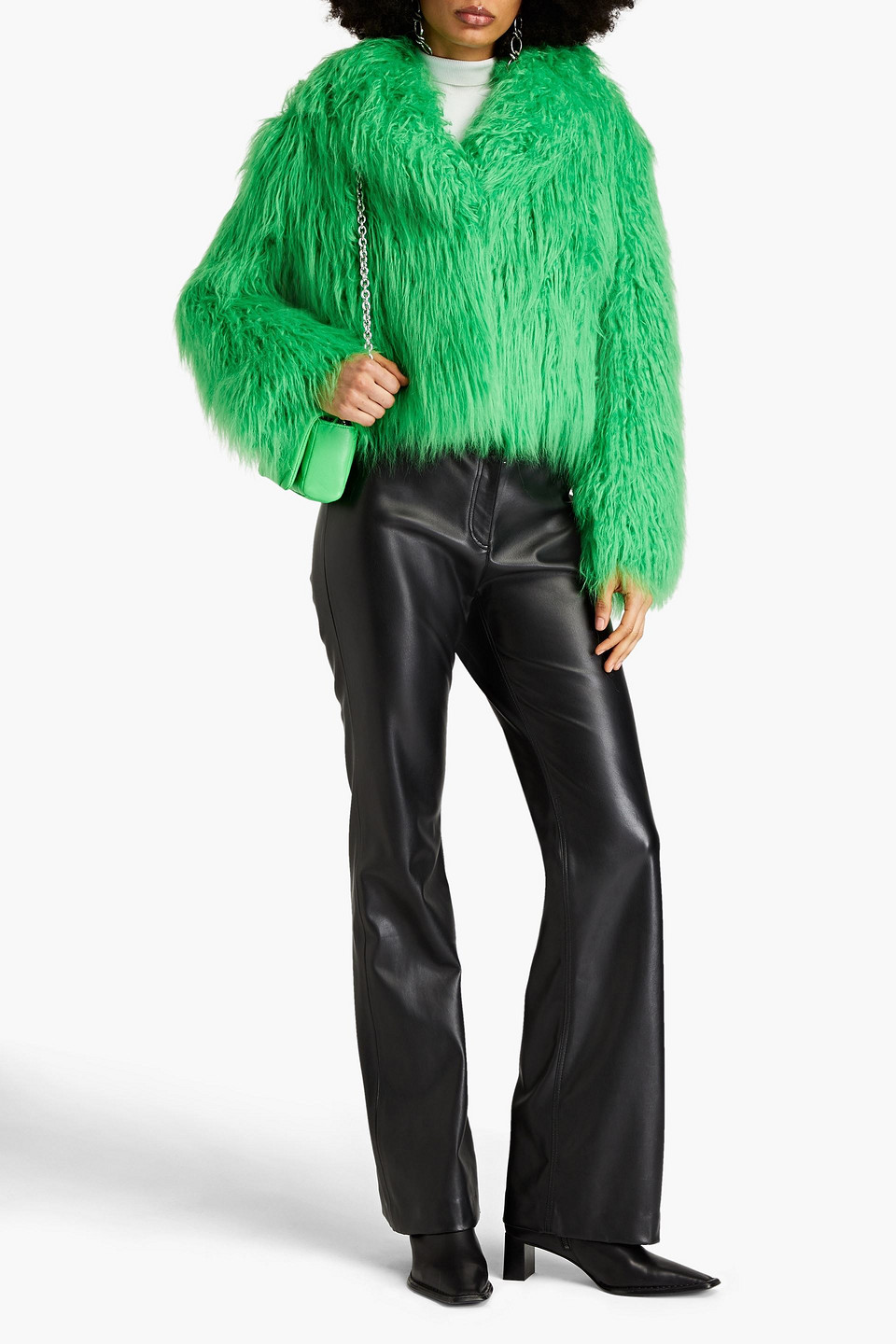 STAND STUDIO JANET FAUX FUR JACKET 