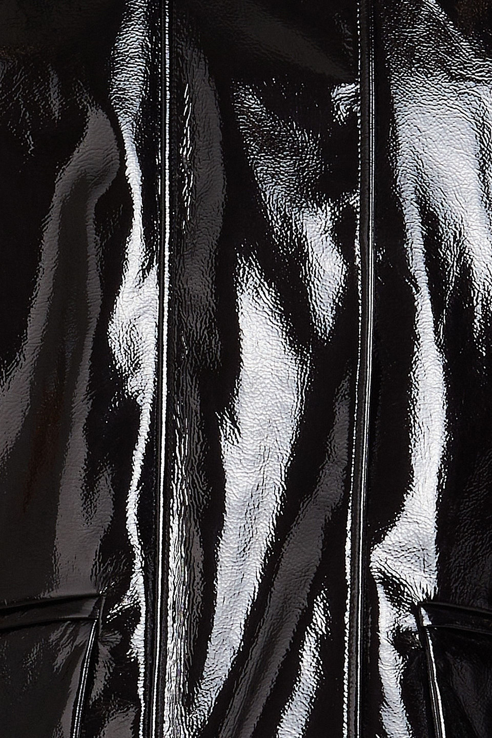 STAND STUDIO CONSTANCE FAUX PATENT-LEATHER JACKET