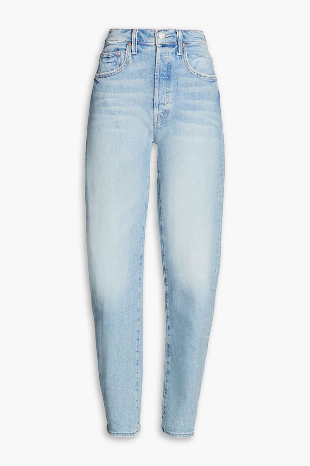 The Curbside Skimp faded high-rise tapered jeans