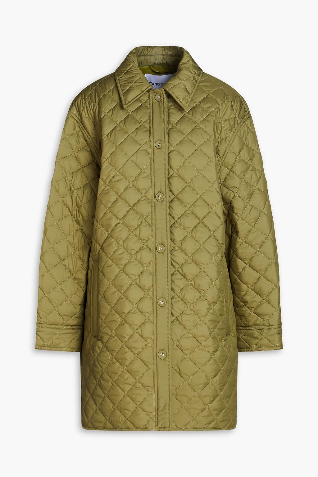 STAND STUDIO Oversized quilted shell coat | THE OUTNET