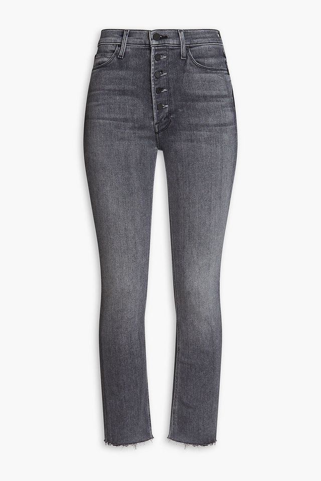 The Pixie Dazzler faded high-rise slim-leg jeans