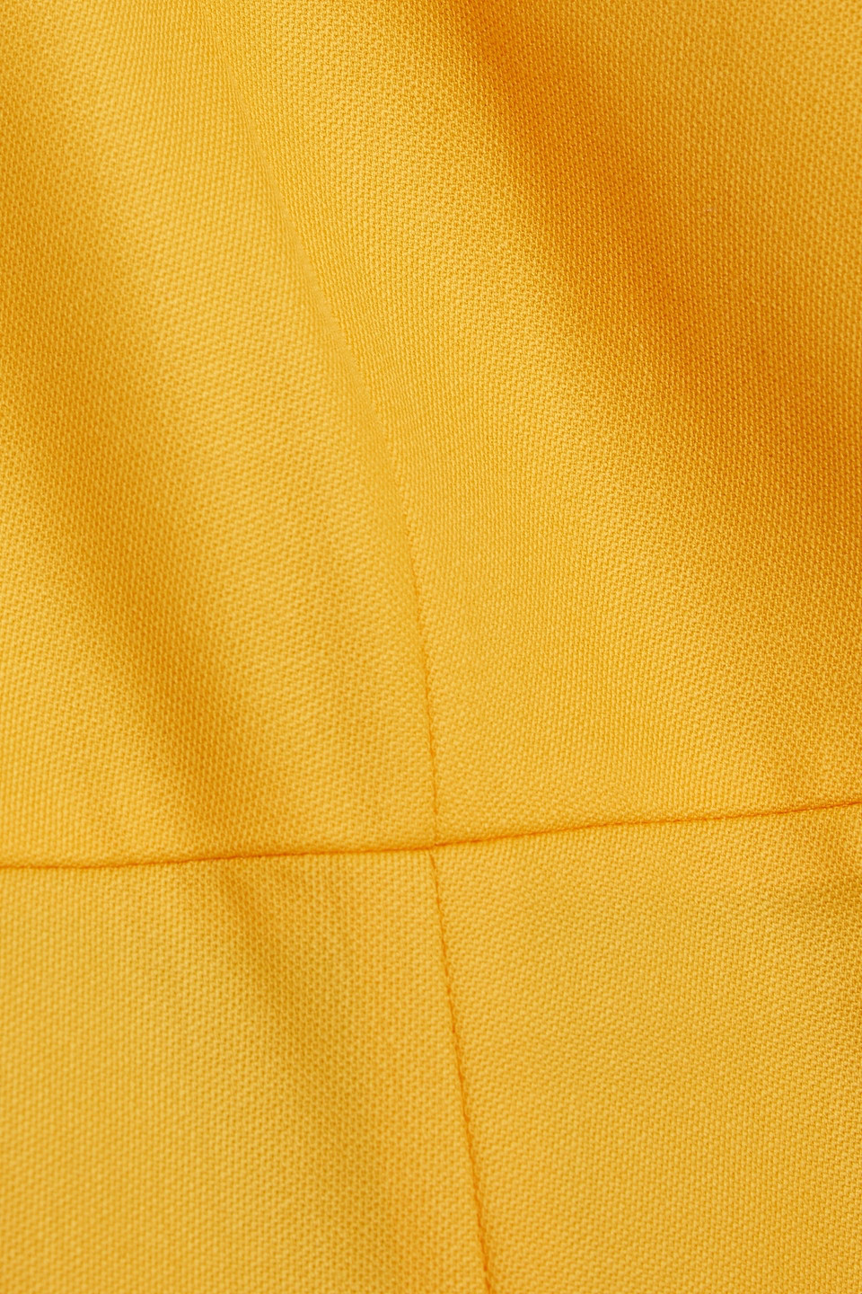 Zeynep Arcay Square Neck Wool Mini Dress In Saffron