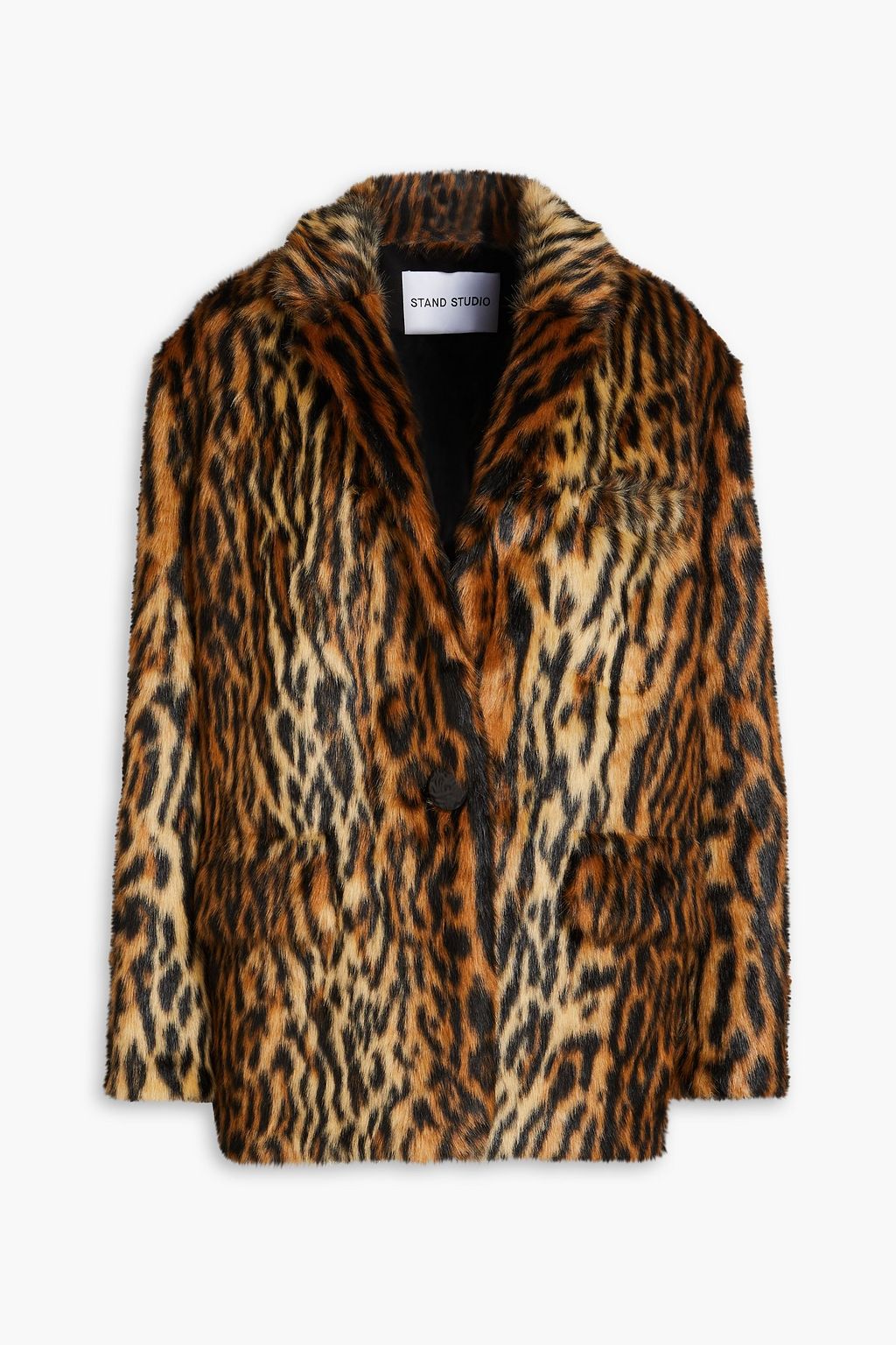 STAND STUDIO Leopard-print faux fur jacket | THE OUTNET