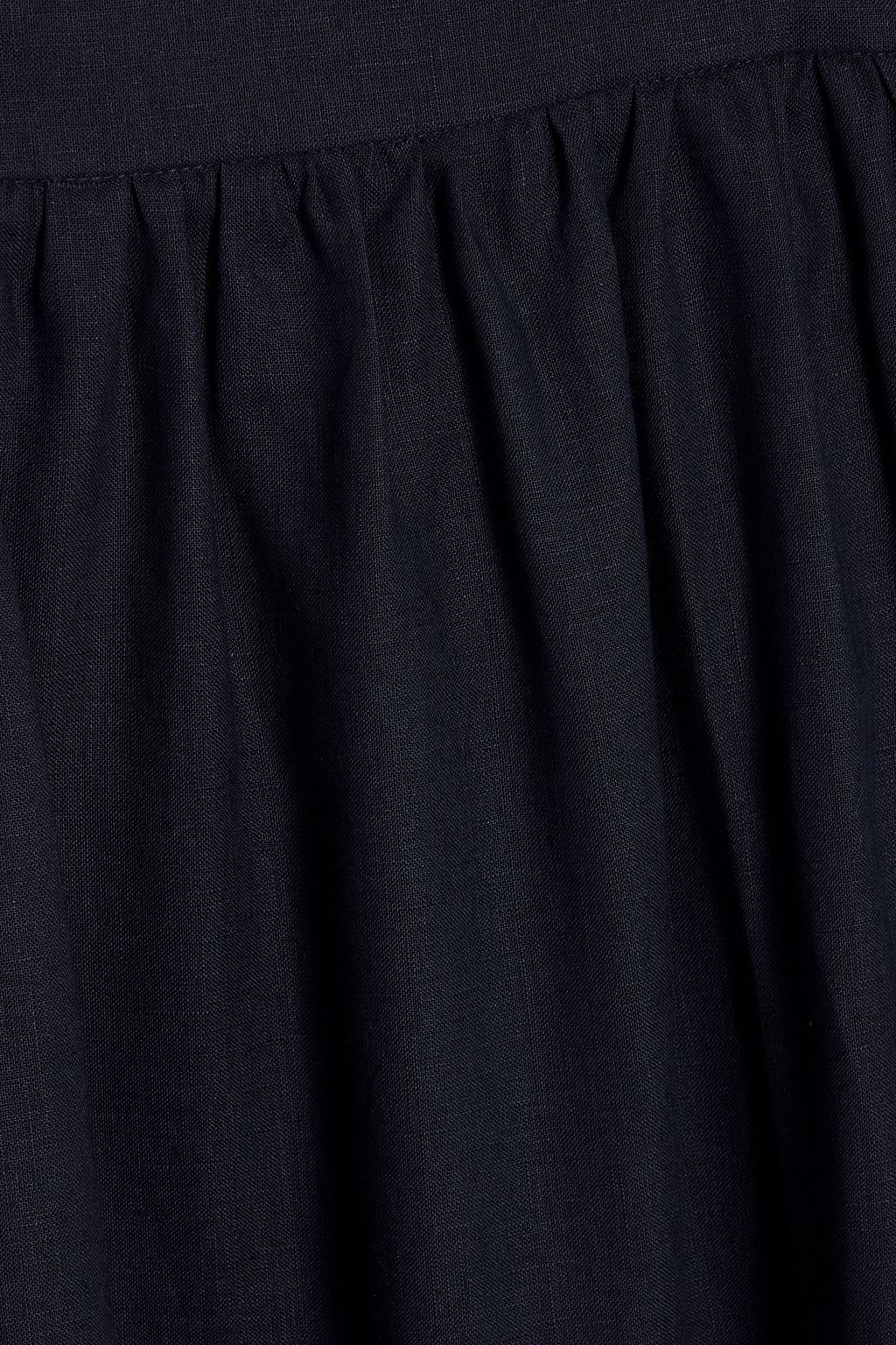 IRIS & INK Celeste crochet-trimmed linen maxi dress