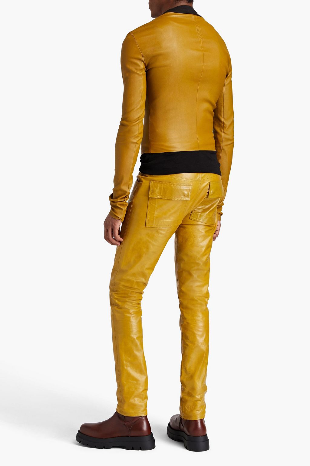 RICK OWENS 가죽 팬츠