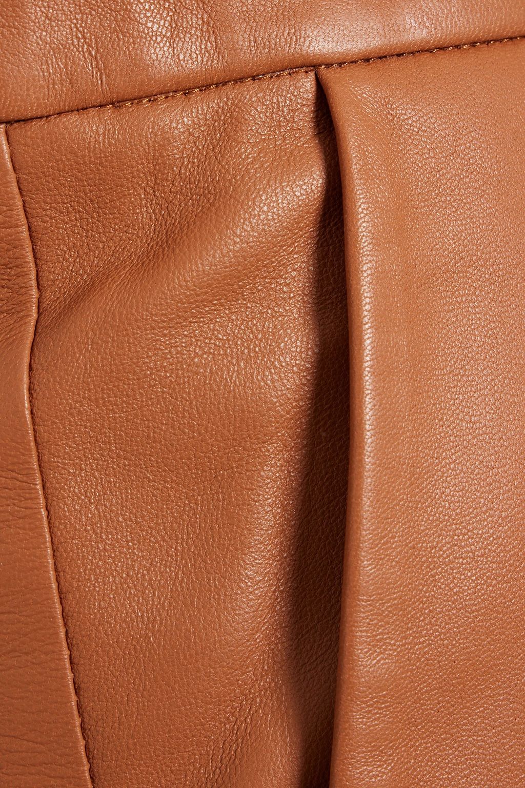 ZEYNEP ARCAY Cropped leather tapered pants