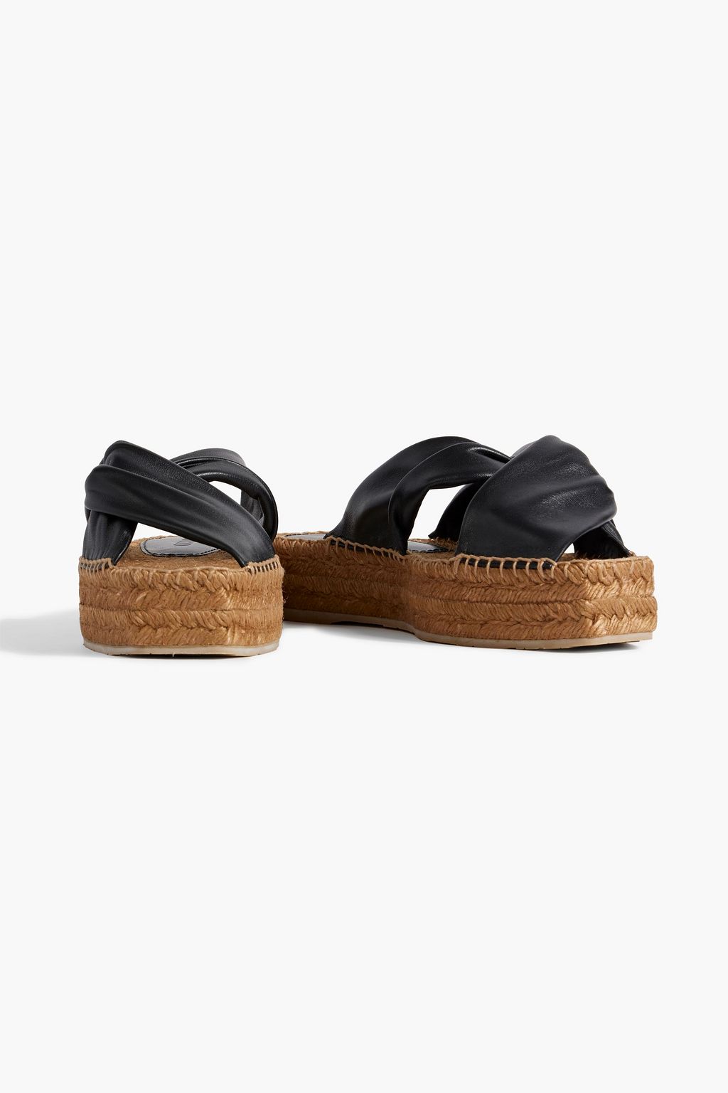 JIMMY CHOO Daja 45 twisted leather espadrille platform sandals