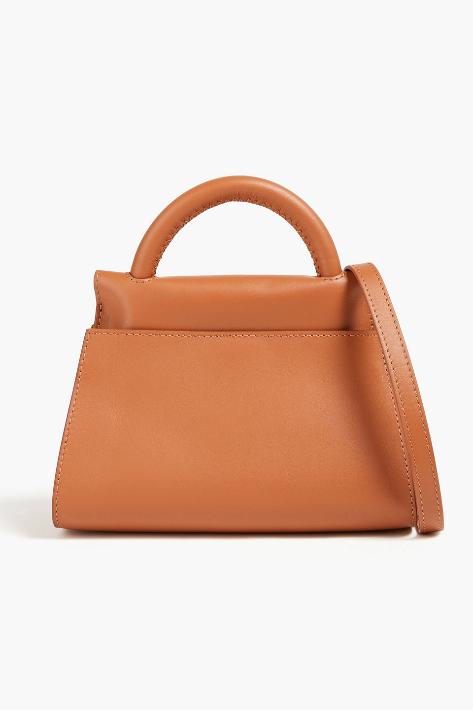 Elleme Leather Shoulder Bag In Brown