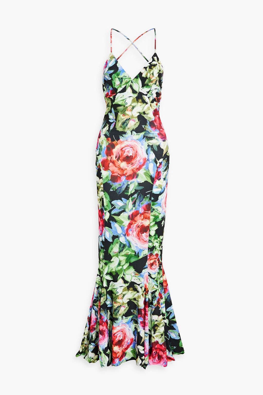 NORMA KAMALI Floral print Stretch jersey Maxi Dress THE OUTNET NORMA KAMALI Floral print Stretch jersey Maxi Dress THE OUTNET