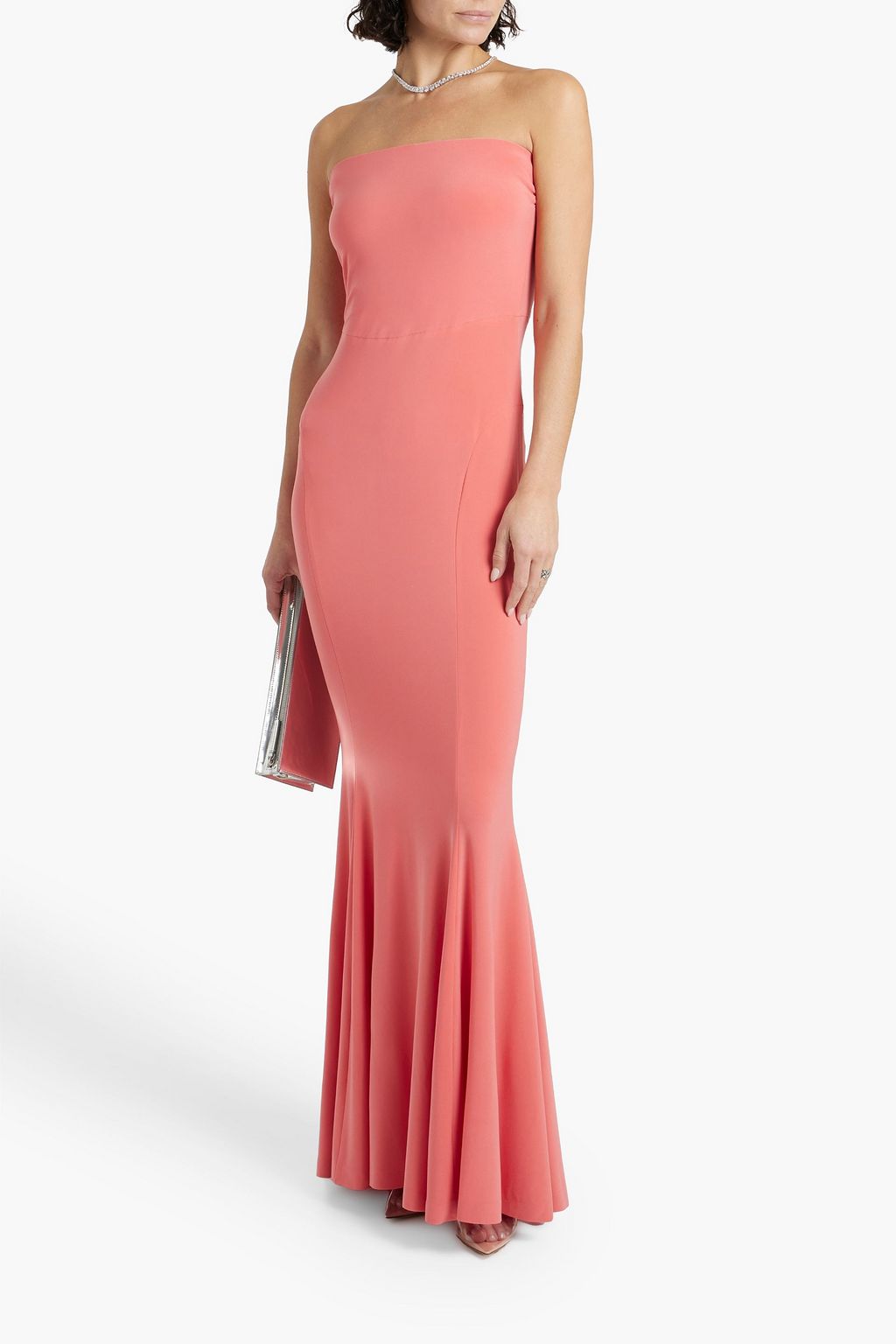 NORMA KAMALI Strapless stretch-jersey maxi dress