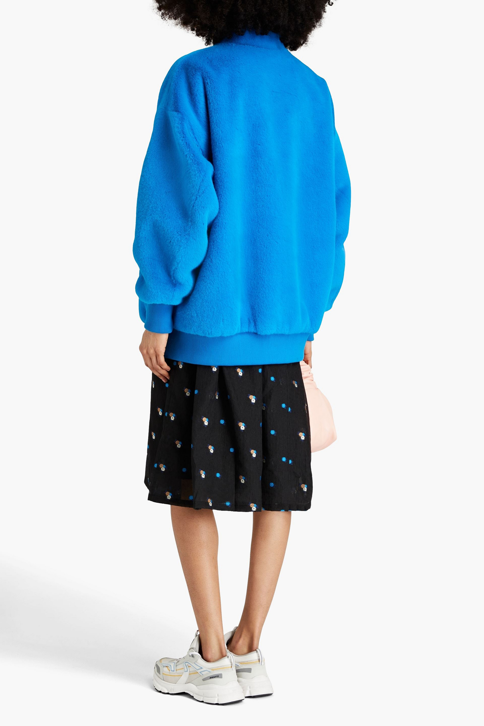 STAND STUDIO Iman faux fur bomber jacket