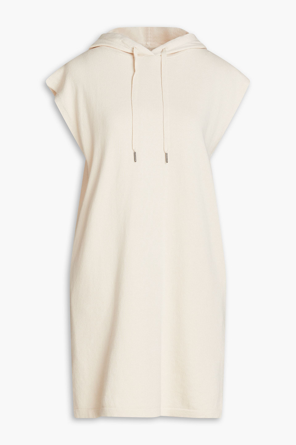 360cashmere Helena Minikleid Aus Frottee Aus Einer Baumwoll-wollmischung Mit Kapuze In Naturfarben