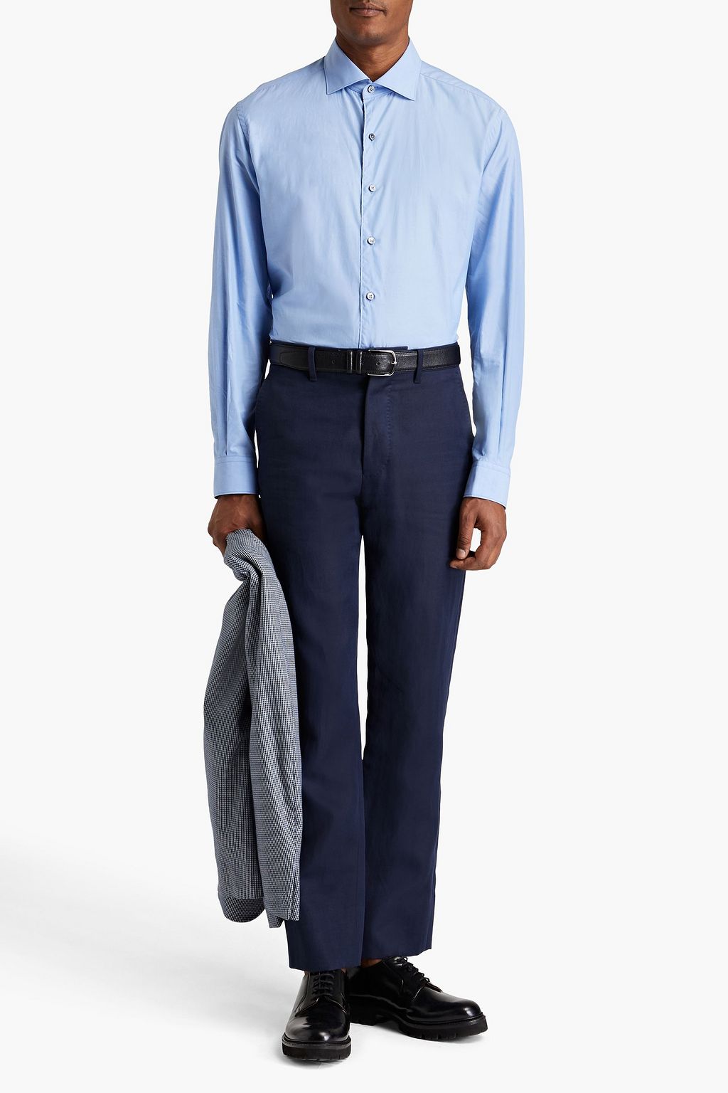 ZEGNA Cotton-poplin shirt