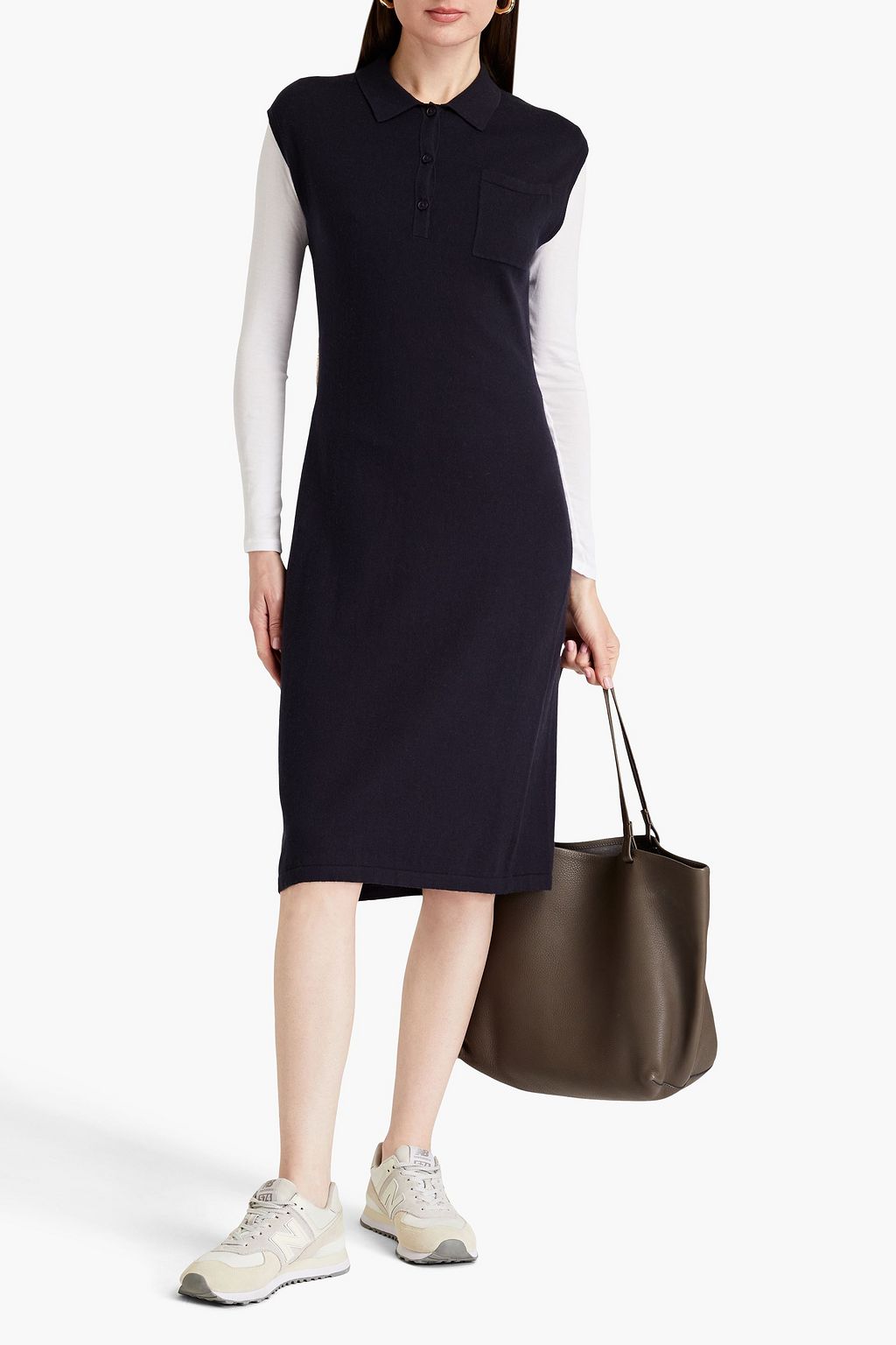360CASHMERE فستان «آيمي» من مزيج الكشمير والقطن