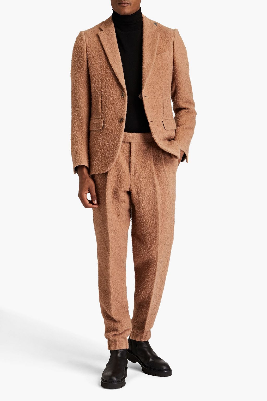 ZEGNA Brushed alpaca and silk-blend suit