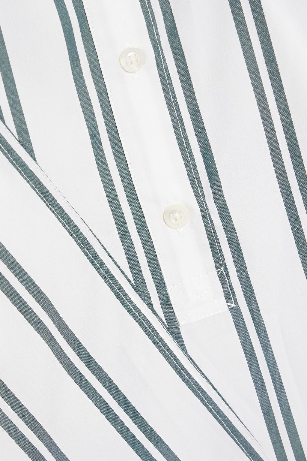 3.1 PHILLIP LIM Asymmetric striped cotton-blend poplin shirt