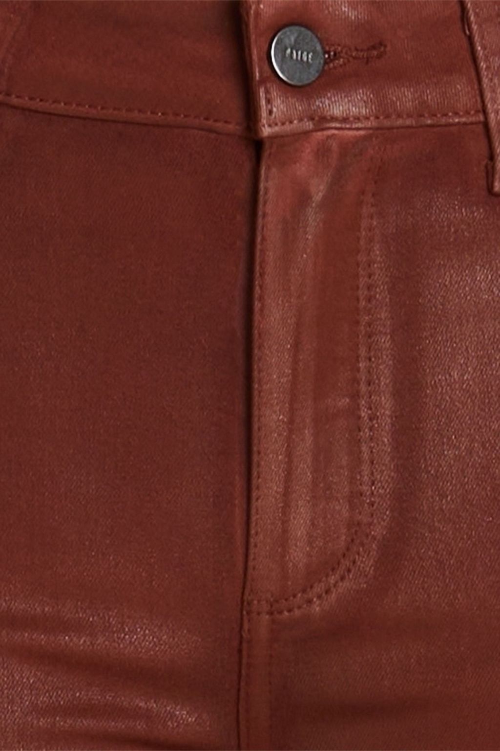 PAIGE Hoxton waxed mid-rise skinny jeans