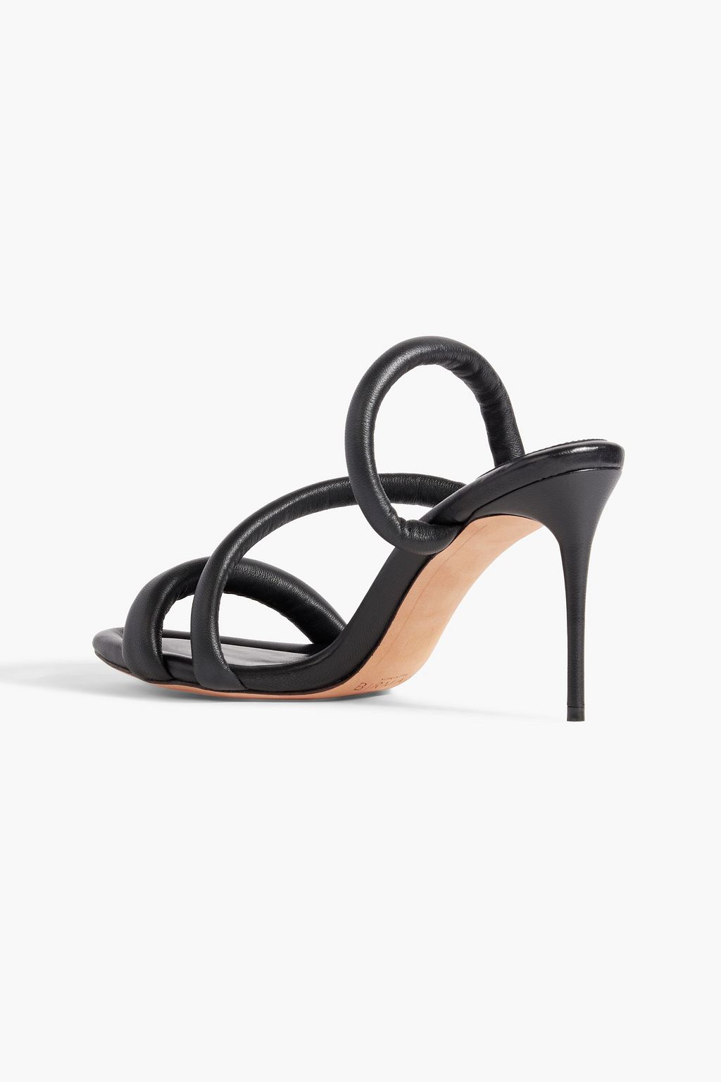 ALEXANDRE BIRMAN Aysha 85 padded metallic leather mules