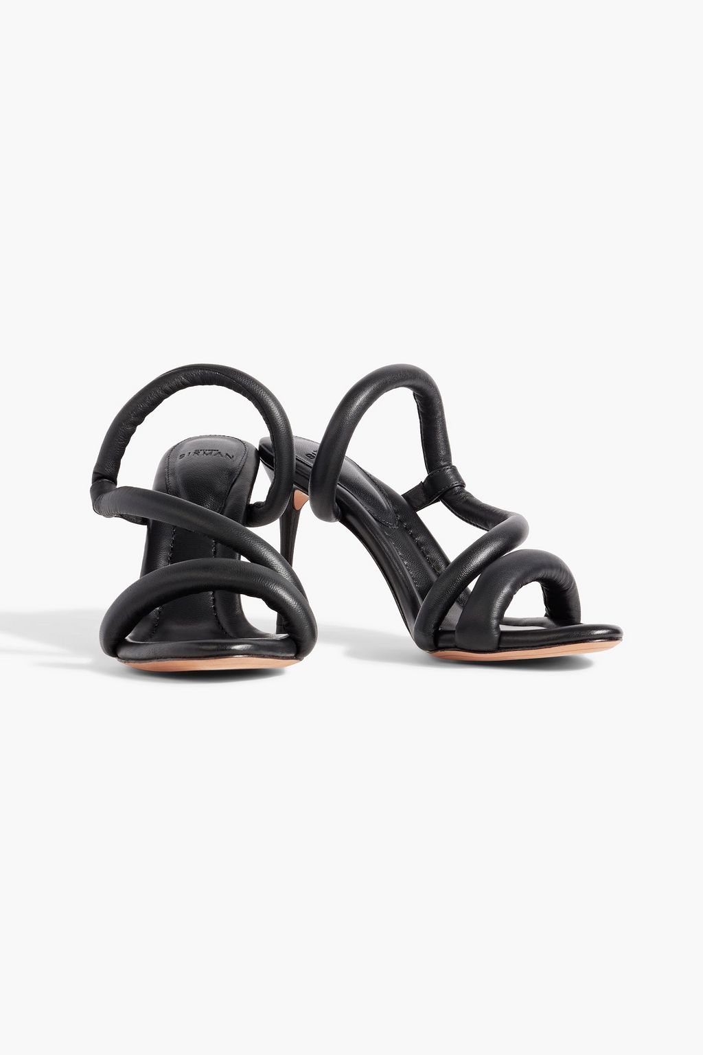 ALEXANDRE BIRMAN Aysha 85 padded metallic leather mules