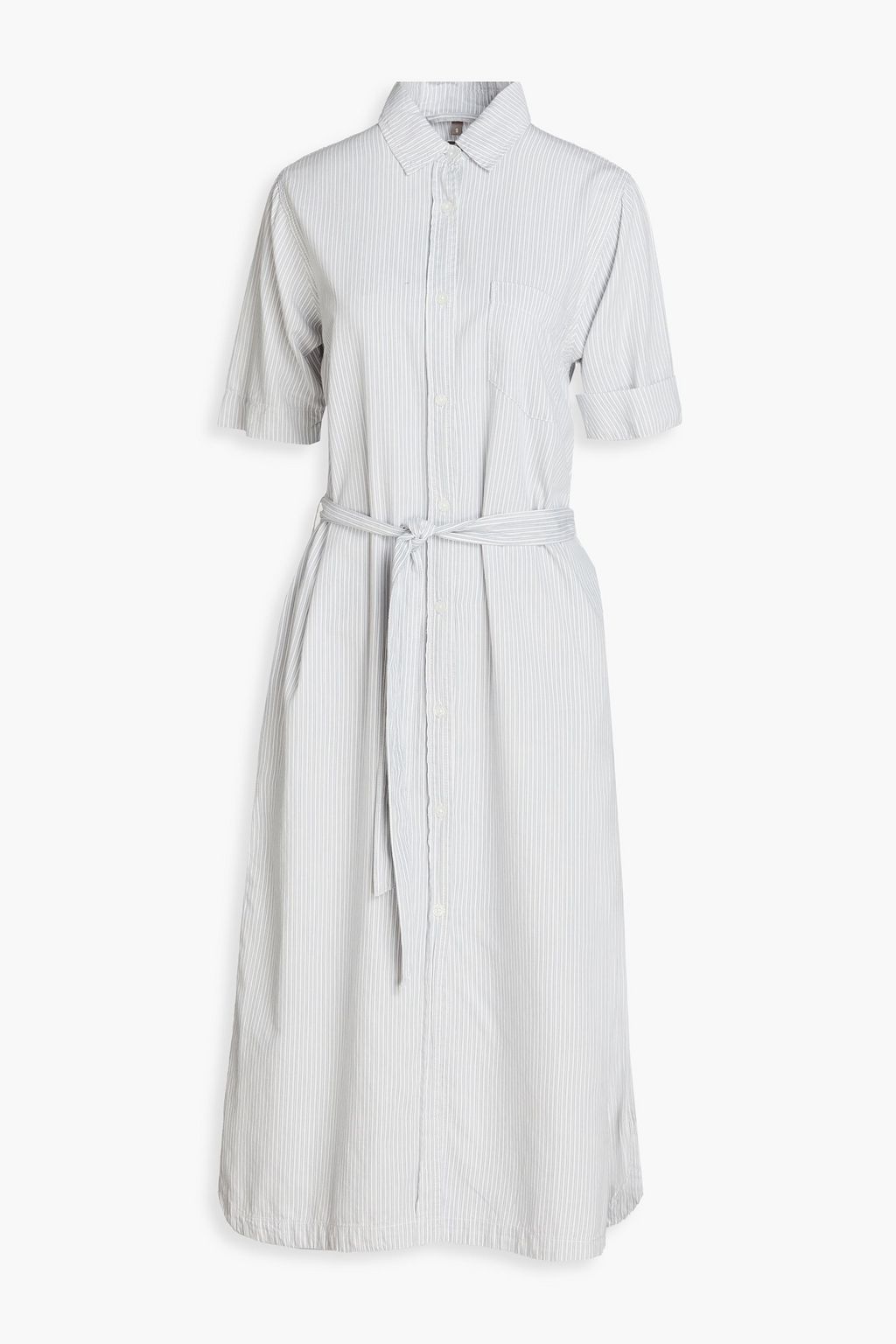 DL1961 Fire Island striped cotton midi shirt dress | THE OUTNET