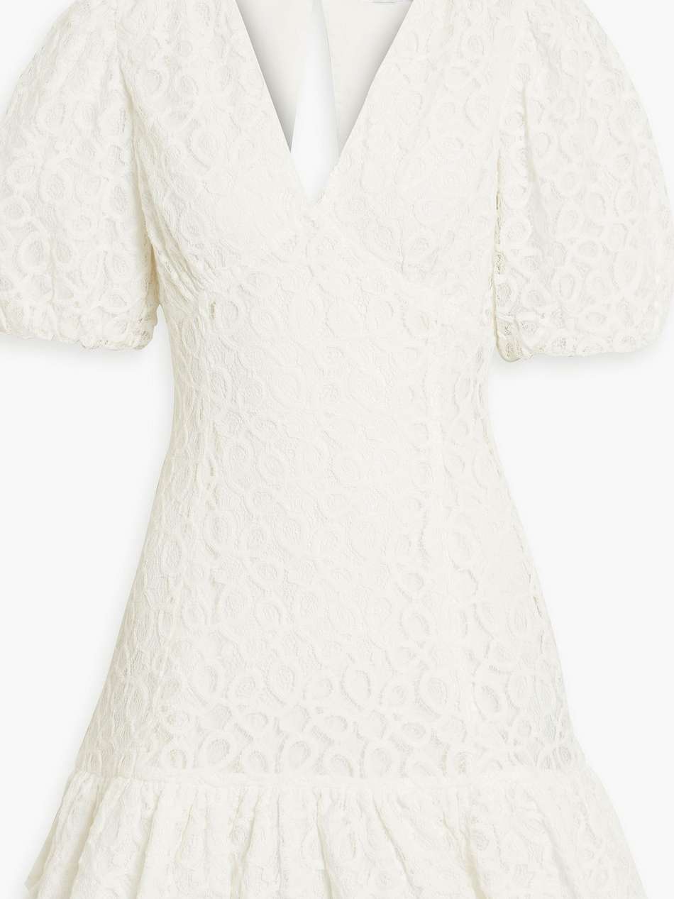 cutout lace mini dress