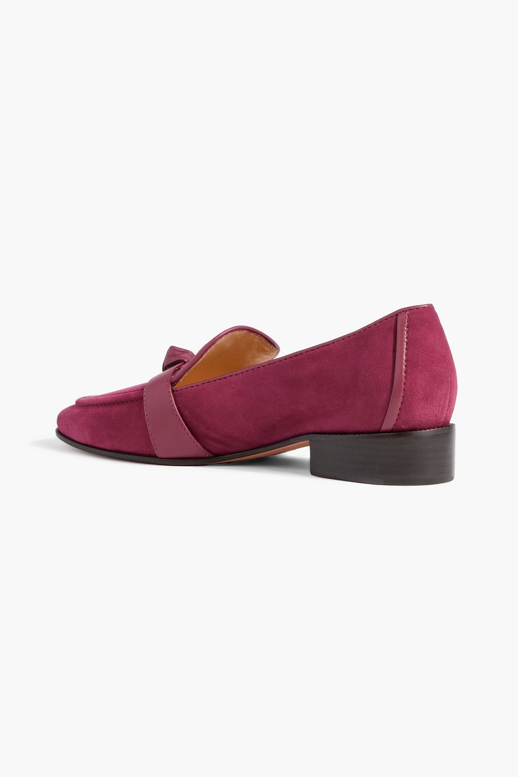 ALEXANDRE BIRMAN Clarita bow-embellished suede loafers