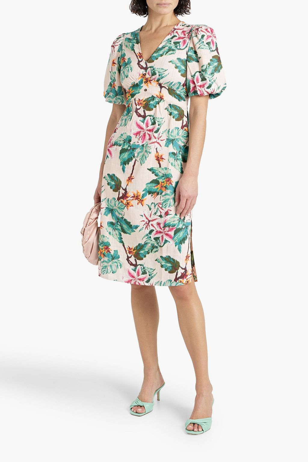 WALTER BAKER Floralprint cottonjacquard dress THE